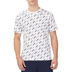 Fila Men's Size L Dominik Logo Graphic Cotton Short Sleeve T-Shirt, MLT9741AFA